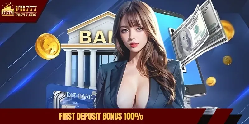 first deposit bonus 100%